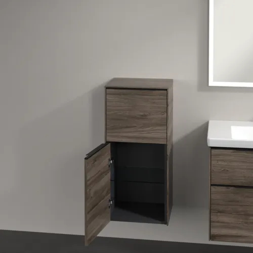 Bild von VILLEROY BOCH Subway 3.0 Seitenschrank, 1 Auszug, 1 Tür, 400 x 860 x 362 mm, Stone Oak / Stone Oak #C59401RK