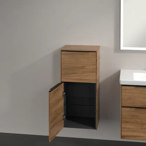 Bild von VILLEROY BOCH Subway 3.0 Seitenschrank, 1 Auszug, 1 Tür, 400 x 860 x 362 mm, Kansas Oak / Kansas Oak #C59401RH