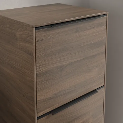 Bild von VILLEROY BOCH Subway 3.0 Seitenschrank, 1 Auszug, 1 Tür, 400 x 860 x 362 mm, Arizona Oak / Arizona Oak #C59501VH