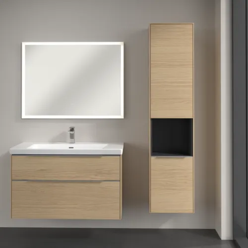 Bild von VILLEROY BOCH Subway 3.0 Hochschrank, 2 Türen, 400 x 1710 x 362 mm, Nordic Oak / Nordic Oak #C58900VJ