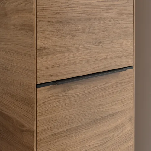 Bild von VILLEROY BOCH Subway 3.0 Hochschrank, 1 Tür, 1 Wäscheklappe, 450 x 1710 x 362 mm, Kansas Oak / Kansas Oak #C59301RH