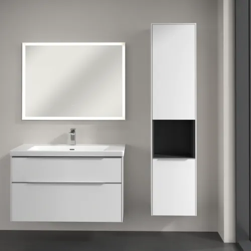 Bild von VILLEROY BOCH Subway 3.0 Hochschrank, 2 Türen, 400 x 1710 x 362 mm, Brilliant White / Brilliant White #C58900VE