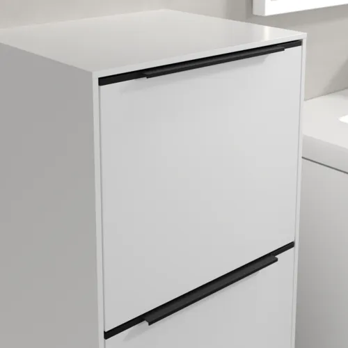 Bild von VILLEROY BOCH Subway 3.0 Seitenschrank, 1 Auszug, 1 Tür, 400 x 860 x 362 mm, Pure White / Pure White #C59401VF