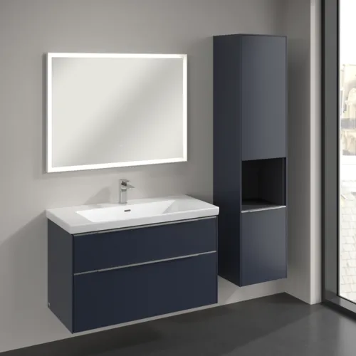 Bild von VILLEROY BOCH Subway 3.0 Hochschrank, 2 Türen, 400 x 1710 x 362 mm, Marine Blue / Marine Blue #C58900VQ