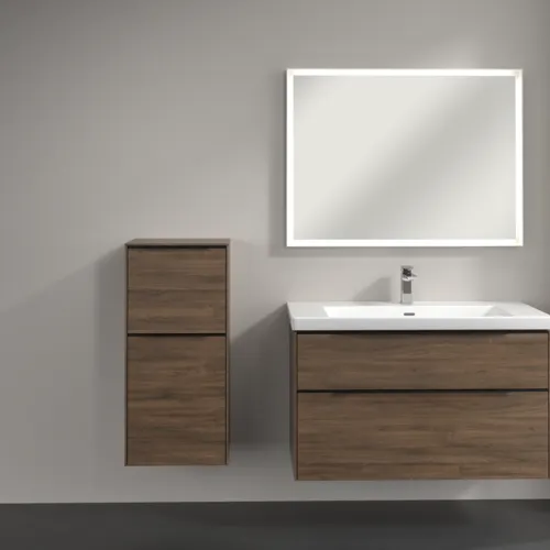 Bild von VILLEROY BOCH Subway 3.0 Seitenschrank, 1 Auszug, 1 Tür, 400 x 860 x 362 mm, Arizona Oak / Arizona Oak #C59401VH