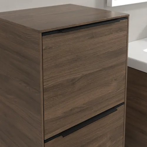 Bild von VILLEROY BOCH Subway 3.0 Seitenschrank, 1 Auszug, 1 Tür, 400 x 860 x 362 mm, Arizona Oak / Arizona Oak #C59401VH