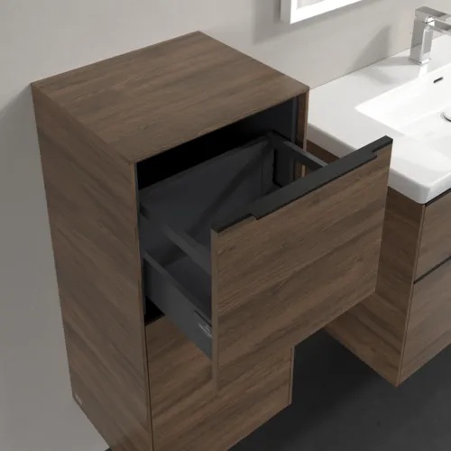 Bild von VILLEROY BOCH Subway 3.0 Seitenschrank, 1 Auszug, 1 Tür, 400 x 860 x 362 mm, Arizona Oak / Arizona Oak #C59401VH