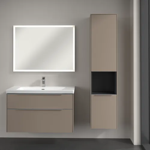 Bild von VILLEROY BOCH Subway 3.0 Hochschrank, 2 Türen, 400 x 1710 x 362 mm, Taupe / Taupe #C58900VM