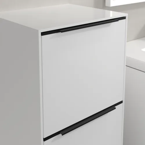 Bild von VILLEROY BOCH Subway 3.0 Seitenschrank, 1 Auszug, 1 Tür, 400 x 860 x 362 mm, Brilliant White / Brilliant White #C59401VE