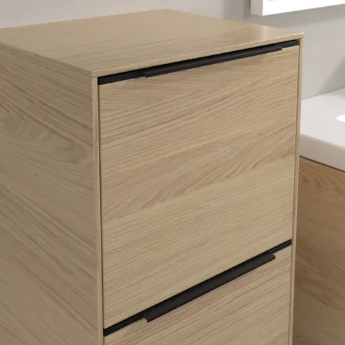 Bild von VILLEROY BOCH Subway 3.0 Seitenschrank, 1 Auszug, 1 Tür, 400 x 860 x 362 mm, Nordic Oak / Nordic Oak #C59401VJ