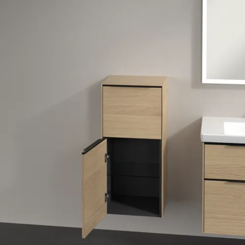 Bild von VILLEROY BOCH Subway 3.0 Seitenschrank, 1 Auszug, 1 Tür, 400 x 860 x 362 mm, Nordic Oak / Nordic Oak #C59401VJ