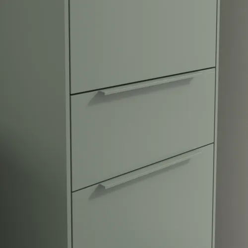 Bild von VILLEROY BOCH Subway 3.0 Hochschrank, 2 Türen, 1 Auszug, 400 x 1710 x 362 mm, Soft Green / Soft Green #C59102AF