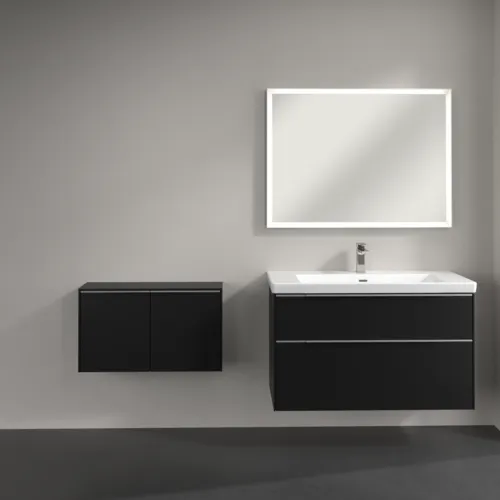 Bild von VILLEROY BOCH Subway 3.0 Sideboard, 2 Türen, 728 x 423 x 256 mm, Volcano Black / Volcano Black #C60000VL