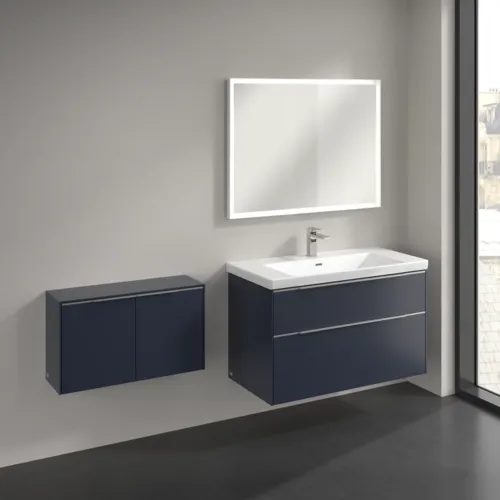 Bild von VILLEROY BOCH Subway 3.0 Sideboard, 2 Türen, 728 x 423 x 256 mm, Marine Blue / Marine Blue #C60000VQ