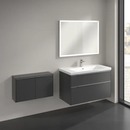 Bild von VILLEROY BOCH Subway 3.0 Sideboard, 2 Türen, 728 x 423 x 256 mm, Graphite / Graphite #C60000VR