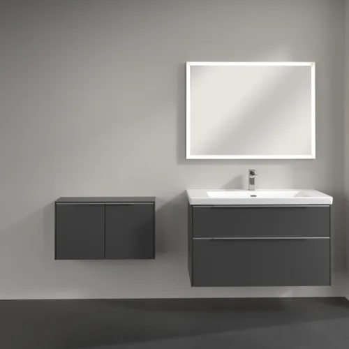 Bild von VILLEROY BOCH Subway 3.0 Sideboard, 2 Türen, 728 x 423 x 256 mm, Graphite / Graphite #C60000VR