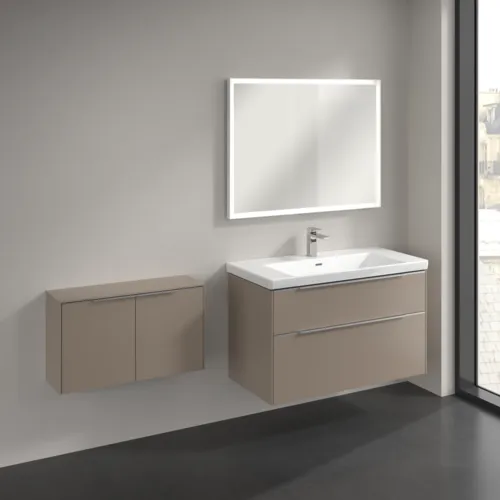 Bild von VILLEROY BOCH Subway 3.0 Sideboard, 2 Türen, 728 x 423 x 256 mm, Taupe / Taupe #C60000VM