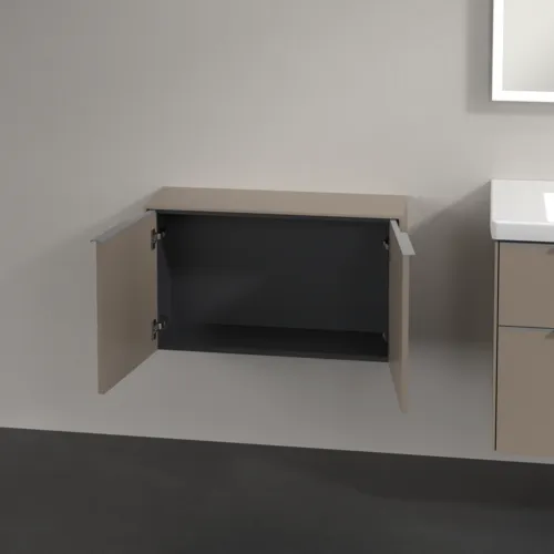 Bild von VILLEROY BOCH Subway 3.0 Sideboard, 2 Türen, 728 x 423 x 256 mm, Taupe / Taupe #C60000VM