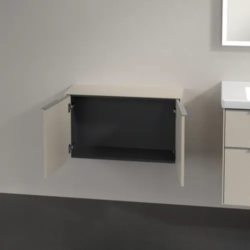 Bild von VILLEROY BOCH Subway 3.0 Sideboard, 2 Türen, 728 x 423 x 256 mm, Cashmere Grey / Cashmere Grey #C60000VN