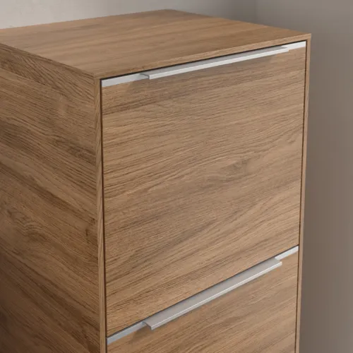 Bild von VILLEROY BOCH Subway 3.0 Seitenschrank, 1 Auszug, 1 Tür, 400 x 860 x 362 mm, Kansas Oak / Kansas Oak #C59500RH