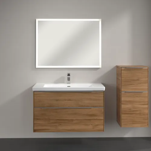 Bild von VILLEROY BOCH Subway 3.0 Seitenschrank, 1 Auszug, 1 Tür, 400 x 860 x 362 mm, Kansas Oak / Kansas Oak #C59500RH