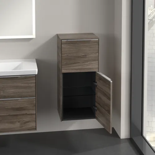 Bild von VILLEROY BOCH Subway 3.0 Seitenschrank, 1 Auszug, 1 Tür, 400 x 860 x 362 mm, Stone Oak / Stone Oak #C59500RK