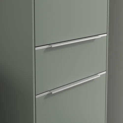 Bild von VILLEROY BOCH Subway 3.0 Hochschrank, 2 Türen, 1 Auszug, 400 x 1710 x 362 mm, Soft Green / Soft Green #C59100AF