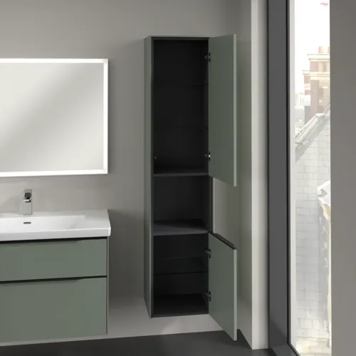 Bild von VILLEROY BOCH Subway 3.0 Hochschrank, 2 Türen, 400 x 1710 x 362 mm, Soft Green / Soft Green #C58901AF