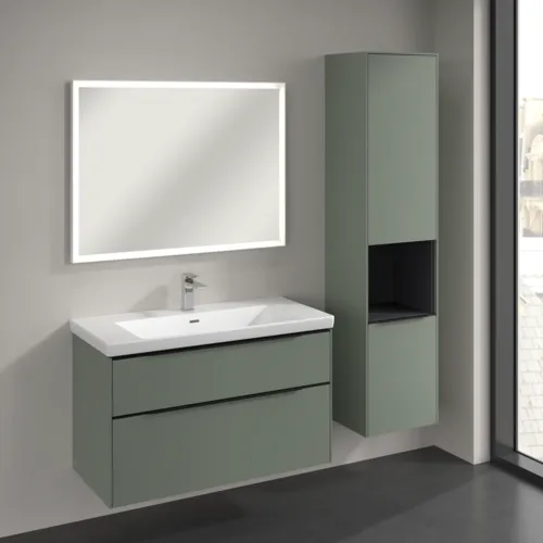 Bild von VILLEROY BOCH Subway 3.0 Hochschrank, 2 Türen, 400 x 1710 x 362 mm, Soft Green / Soft Green #C58901AF