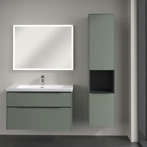 Bild von VILLEROY BOCH Subway 3.0 Hochschrank, 2 Türen, 400 x 1710 x 362 mm, Soft Green / Soft Green #C58901AF