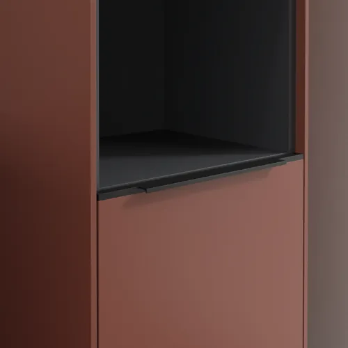 Picture of VILLEROY BOCH Subway 3.0 Tall cabinet, 2 doors, 400 x 1710 x 362 mm, Wine Red / Wine Red #C58901AH