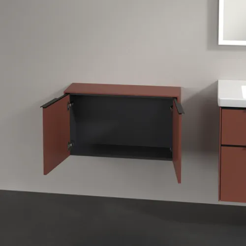 Bild von VILLEROY BOCH Subway 3.0 Sideboard, 2 Türen, 728 x 423 x 256 mm, Wine Red / Wine Red #C60001AH