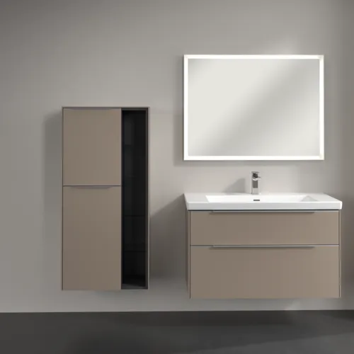Bild von VILLEROY BOCH Subway 3.0 Mittelschrank, 2 Türen, 574 x 1200 x 362 mm, Taupe / Taupe #C59800VM