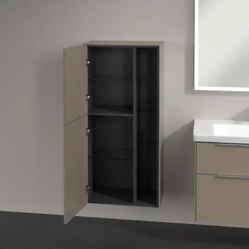 Bild von VILLEROY BOCH Subway 3.0 Mittelschrank, 2 Türen, 574 x 1200 x 362 mm, Taupe / Taupe #C59800VM