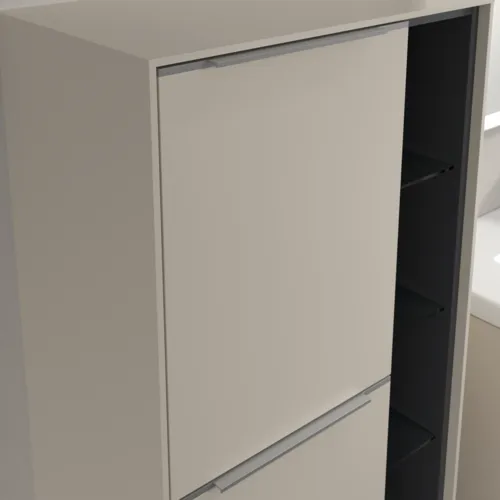 Bild von VILLEROY BOCH Subway 3.0 Mittelschrank, 2 Türen, 574 x 1200 x 362 mm, Cashmere Grey / Cashmere Grey #C59800VN