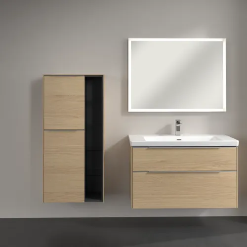 Bild von VILLEROY BOCH Subway 3.0 Mittelschrank, 2 Türen, 574 x 1200 x 362 mm, Nordic Oak / Nordic Oak #C59800VJ
