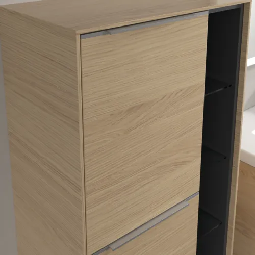 Bild von VILLEROY BOCH Subway 3.0 Mittelschrank, 2 Türen, 574 x 1200 x 362 mm, Nordic Oak / Nordic Oak #C59800VJ