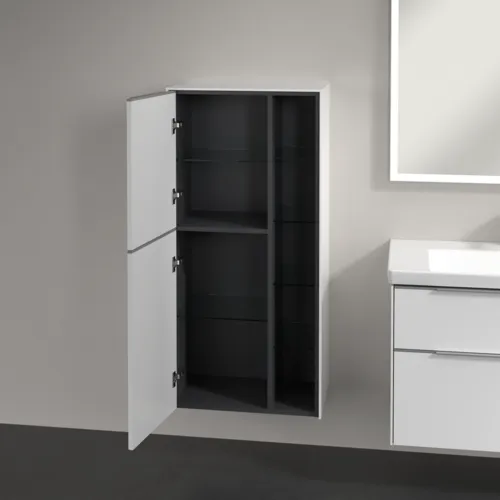 Bild von VILLEROY BOCH Subway 3.0 Mittelschrank, 2 Türen, 574 x 1200 x 362 mm, Brilliant White / Brilliant White #C59800VE