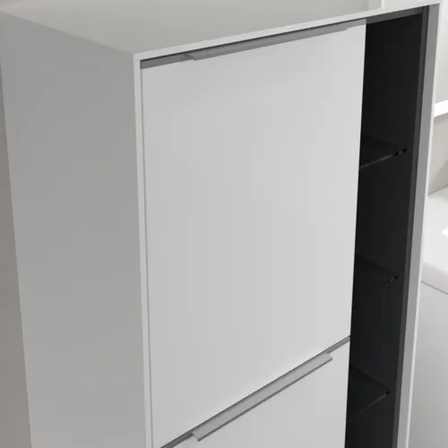 Bild von VILLEROY BOCH Subway 3.0 Mittelschrank, 2 Türen, 574 x 1200 x 362 mm, Brilliant White / Brilliant White #C59800VE
