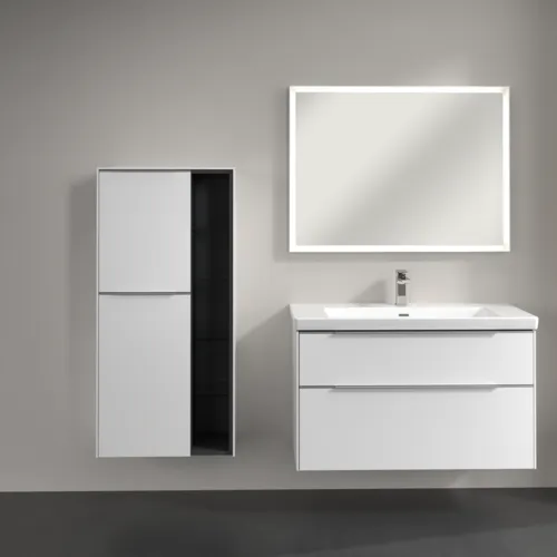 Bild von VILLEROY BOCH Subway 3.0 Mittelschrank, 2 Türen, 574 x 1200 x 362 mm, Pure White / Pure White #C59800VF