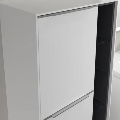 Bild von VILLEROY BOCH Subway 3.0 Mittelschrank, 2 Türen, 574 x 1200 x 362 mm, Pure White / Pure White #C59800VF