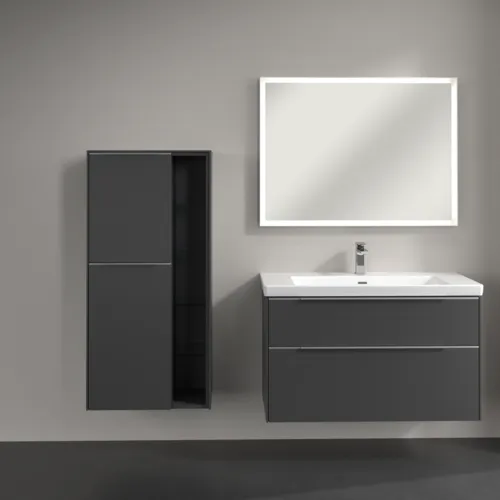 Bild von VILLEROY BOCH Subway 3.0 Mittelschrank, 2 Türen, 574 x 1200 x 362 mm, Graphite / Graphite #C59800VR