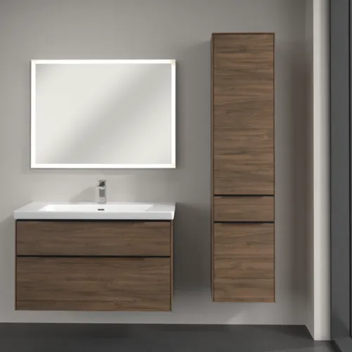 Bild von VILLEROY BOCH Subway 3.0 Hochschrank, 2 Türen, 1 Auszug, 400 x 1710 x 362 mm, Arizona Oak / Arizona Oak #C59101VH