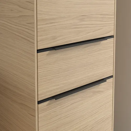Bild von VILLEROY BOCH Subway 3.0 Hochschrank, 2 Türen, 1 Auszug, 400 x 1710 x 362 mm, Nordic Oak / Nordic Oak #C59101VJ