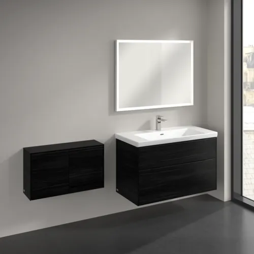 Bild von VILLEROY BOCH Subway 3.0 Sideboard, 2 Türen, 728 x 423 x 256 mm, Black Oak / Black Oak #C60001AB