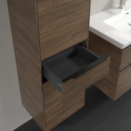 Bild von VILLEROY BOCH Subway 3.0 Hochschrank, 2 Türen, 1 Auszug, 400 x 1710 x 362 mm, Arizona Oak / Arizona Oak #C59001VH