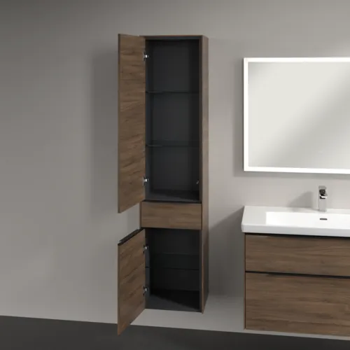 Bild von VILLEROY BOCH Subway 3.0 Hochschrank, 2 Türen, 1 Auszug, 400 x 1710 x 362 mm, Arizona Oak / Arizona Oak #C59001VH