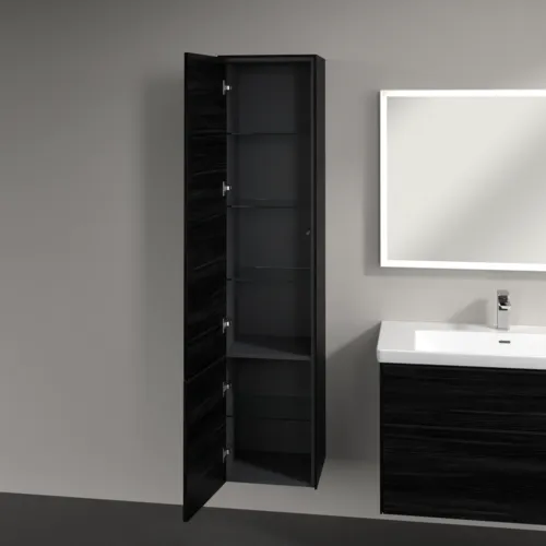 Bild von VILLEROY BOCH Subway 3.0 Hochschrank, 2 Türen, 400 x 1710 x 362 mm, Black Oak / Black Oak #C58601AB