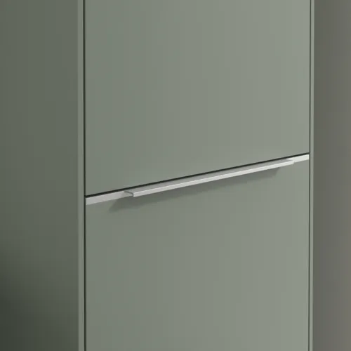 Bild von VILLEROY BOCH Subway 3.0 Hochschrank, 1 Tür, 1 Wäscheklappe, 450 x 1710 x 362 mm, Soft Green / Soft Green #C59300AF