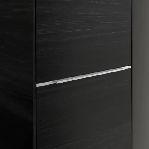 Bild von VILLEROY BOCH Subway 3.0 Hochschrank, 1 Tür, 1 Wäscheklappe, 450 x 1710 x 362 mm, Black Oak / Black Oak #C59300AB